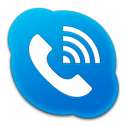 Skype Phone Alt Blue Icon 256x256 png